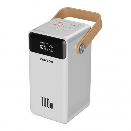 CANYON power bank OnPower 610 metal 60000 mAh PD100W White