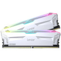 Lexar Ares DDR5 (2X16GB) 6400 CL32 1.4V Memory with heatsink and RGB lighting,Dual pack, White Color