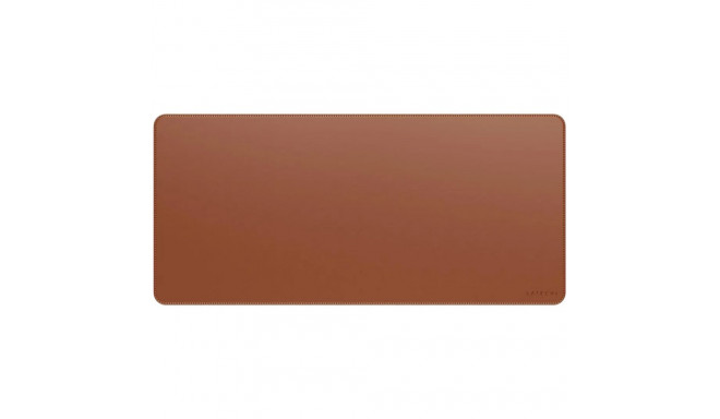 SATECHI Vegan-Leather Premium Desk Mat (Brown)