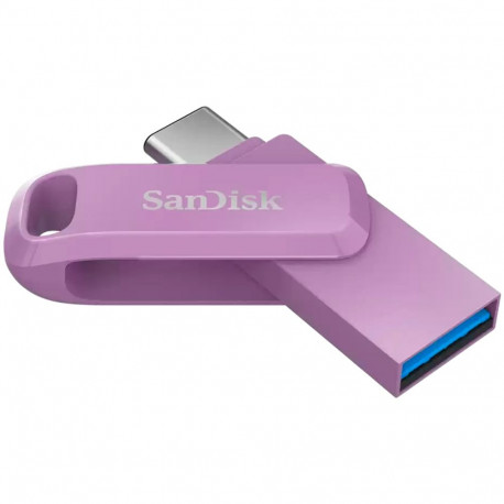 SANDISK Ultra Dual Drive Go USB Type- C, Lavender, Global, 400MB/s 128GB