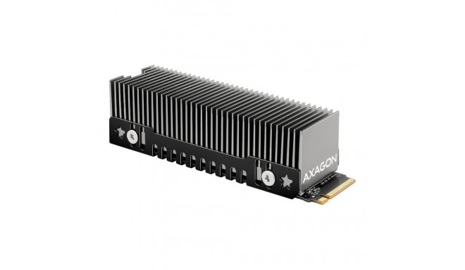 AXAGON CLR-M2XT passive - M.2 SSD, 80mm SSD, ALU body, silicone thermal pads, height 20mm