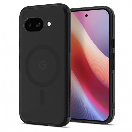 Kaitseümbris Ultra Hybrid (MagFit), Google Pixel 9a, tume läbipaistev MagSafe ringiga, Spigen
