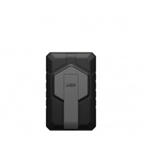 Akupank juhtmevaba laadimisega + USB-C ja USB-A pesaga, 10.000 mAh, 20W, must/hall, MagSafe ühilduv,