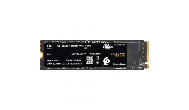 WD Black SN850X 2 Tt M.2 NVMe SSD-ketas