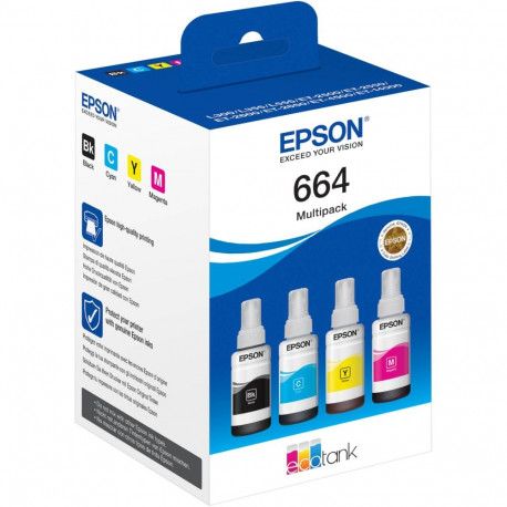 Epson 664 EcoTank multipakk mustesäiliaga, neli värvi
