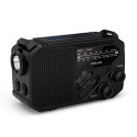 Philips TAR1609 matkaradio ja taskulamppu, musta
