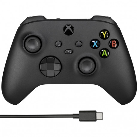 Microsoft Xbox -langaton ohjain + Windows-kaapeli, musta, -peliohjain