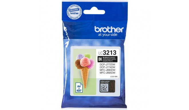Brother LC3213BK must tindikassett