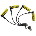 BATTERY RECH. LI-ION AA 1.5V/4PACK NH2400 NITECORE