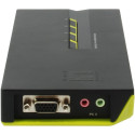 "KVM Switch 4-Fach | VGA + 2xUSB + Audio LevelOne"