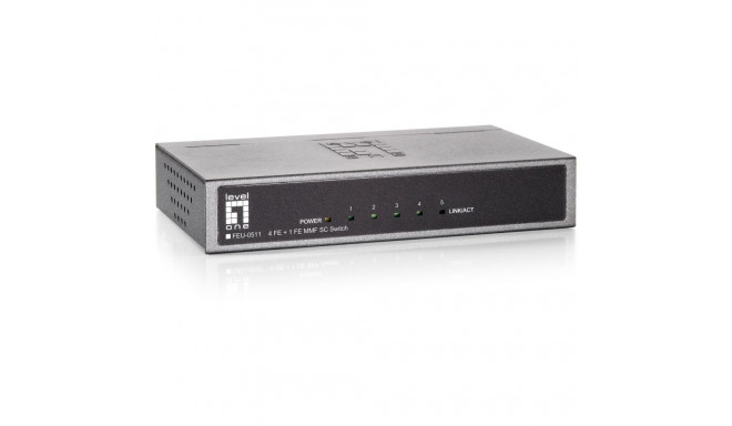 "Switch 4x FE FEU-0511 1x SC MM Fiber Metall"
