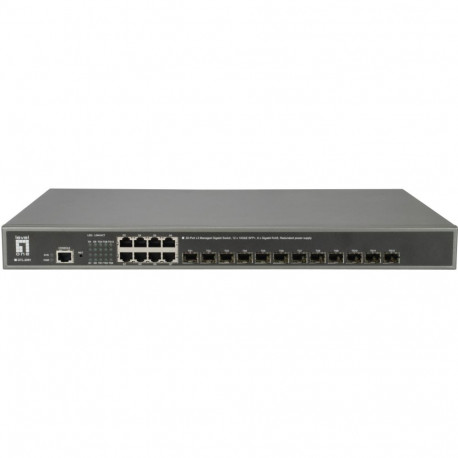 Kommutaator 8x GE GTL-2091 12x10GSFP+ 19"