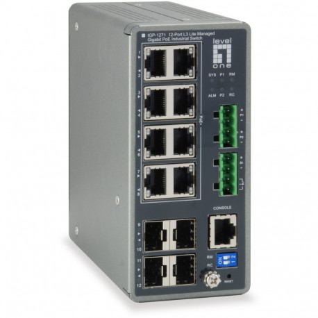 "Switch 8x GE IGP-1271 4xGSFP 240W 8xPoE+"