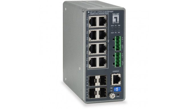 "Switch 8x GE IGP-1271 4xGSFP 240W 8xPoE+"