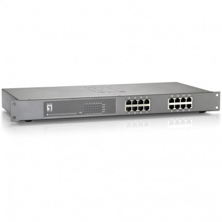 "Switch 16x FE FEP-1612 19"" 480W 16xPoE"