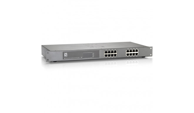"Switch 16x FE FEP-1612 19"" 480W 16xPoE"