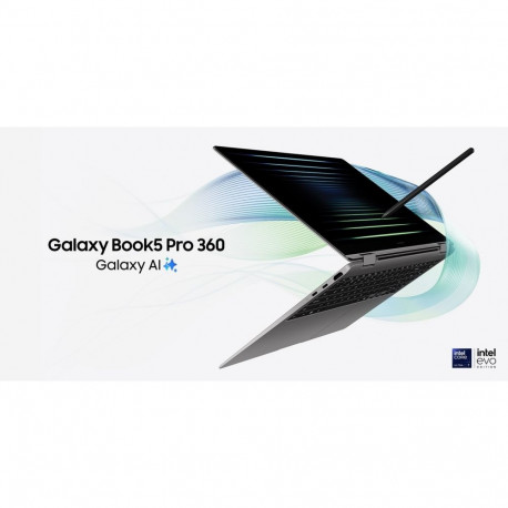 "Samsung Galaxy Book5 Pro 360 CU5 226V/16GB/512 GB SSD/W11Pro grey"