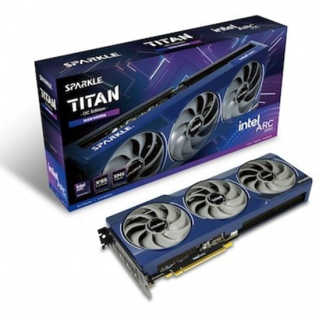 "B580 12GB Sparkle Intel Arc Titan Luna OC GDDR6 white 3 Fan"