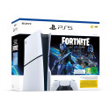 "Sony Playstation 5 Slim - 1TB Fortnite Cobalt Star Bundle white"