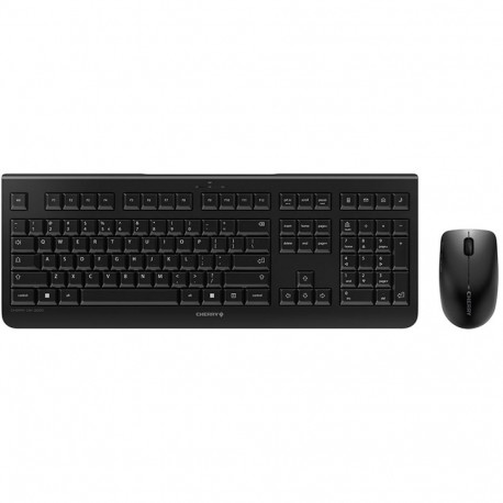 "Cherry DW 3000 - Tastatur-und-Maus-Set - kabellos black QWERTY US"