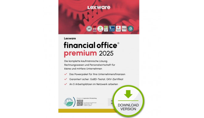 "Lexware Financial Office Premium 2025 - 1 Device, ABO - ESD -DownloadESD"