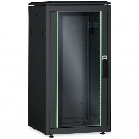 "DIGITUS Netzwerkschrank Unique 26HE 1342x800x1000mm schwarz (Speditionsversand)"