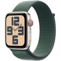 "APPLE Watch SE GPS + Cellular 44mm Starlight Aluminium Case with Lake Green Sport Loop"