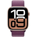 "APPLE Watch Series 10 GPS 46mm Rose Gold Aluminium Case with Plum Sport Loop"