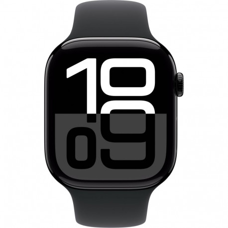 "APPLE Watch Series 10 GPS 46mm Jet Black Aluminium Case with Black Sport Band - M/L"