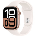 "APPLE Watch Series 10 GPS 46mm Rose Gold Aluminium Case with Light Blush Sport Band - S/M"