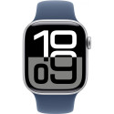 "APPLE Watch Series 10 GPS 42mm Silver Aluminium Case with Denim Sport Band - S/M"