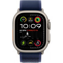 "APPLE Watch Ultra 2 GPS + Cellular 49mm Natural Titanium Case with Blue Trail Loop - M/L"
