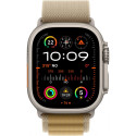 "APPLE Watch Ultra 2 GPS + Cellular 49mm Natural Titanium Case with Tan Alpine Loop - Small"