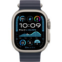 "APPLE Watch Ultra 2 GPS + Cellular 49mm Natural Titanium Case with Navy Ocean Band"