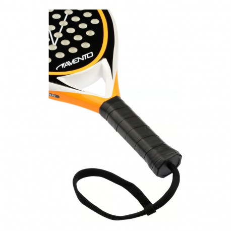 Padeli reket Avento Junior GFRP Escudero must/kollane