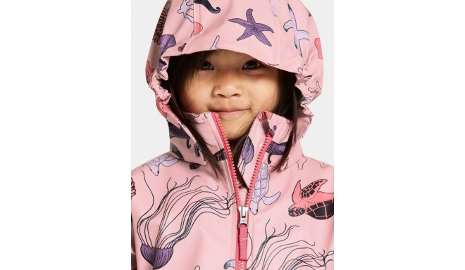 Vihmakomplekt Didriksons Waterman Print Kids 10 roosa/kirju - 100