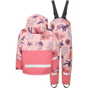 Vihmakomplekt Didriksons Waterman Print Kids 10 roosa/kirju - 110