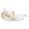 Animal bed : Trixie Nelli cuddly sack, 34 × 23 × 55 cm, white|taupe