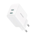 Joyroom JR-TCF12 võrgulaadija 2x USB-C 20W PD | QC 3.0 - valge