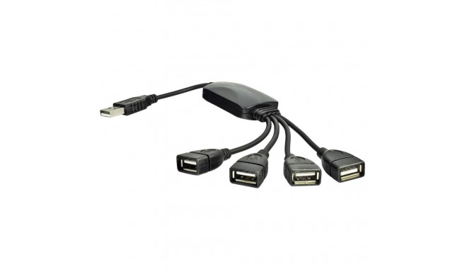 Akyga Хаб USB AK-AD-13 2.0 4 порта черный 15 см