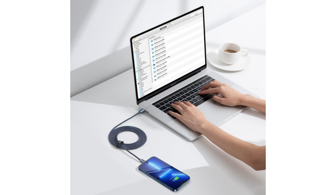 Baseus Crystal  kaabel USB-C to Lightning 20W PD 2m must