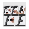 Wozinsky LED tagumine jalgratta valgus mikro USB punane valgus 5 režiimi must (WRBLB2)