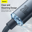 Baseus Crystal cable USB-C to Lightning 20W PD 2m black