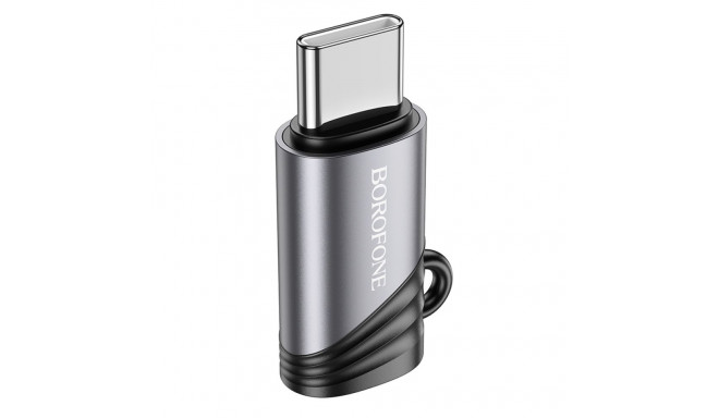 Borofone Adapter BV20 - Lightning female to Type C male - black