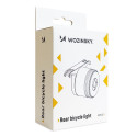 Wozinsky LED aizmugurējais velosipēda lukturis ar mikro USB sarkanā gaisma 5 režīmi melns (WRBLB2)