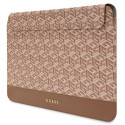Guess Sleeve GUCS14HGCFSEW 14" brązowy|brown GCube Stripes