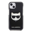 Karl Lagerfeld TPE Choupette Head Case for iPhone 13 Black