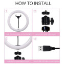 Fusion A01 universaalne statiiv + lamp blogidele ja voogedastuseks