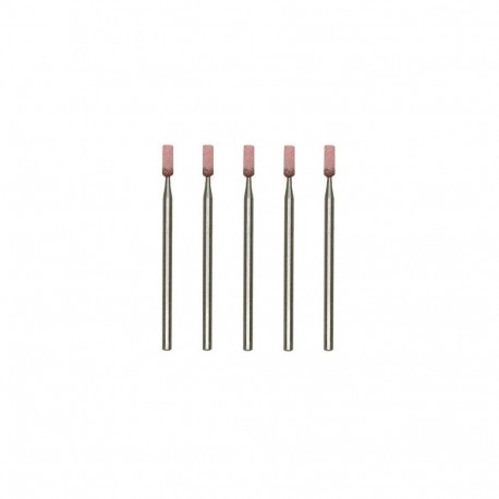 Corundum grinding bits, cylindrical, 5 pcs.