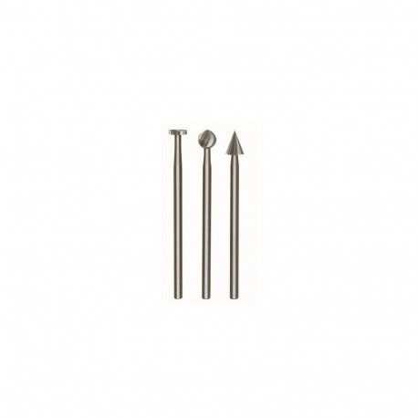 Proxxon Volfram-vanaadium freesiterad 28720 – 3 tk, rattakujuline, kuul- ja koonuskujuline